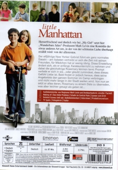 Little Manhattan - Nichts ist so groß wie die erste Liebe. - (Vermietrecht) - Einzel-DVD - Neu & OVP